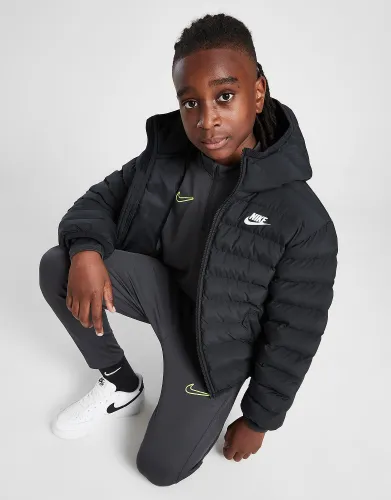 Nike Synthetic Padded Jacket Junior, Black/Black/White