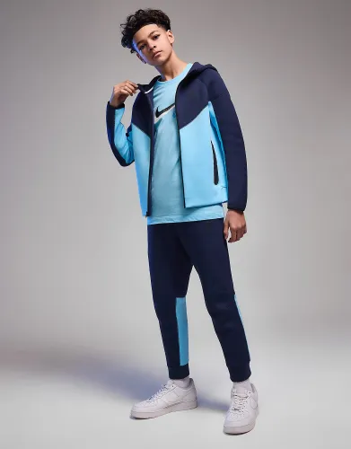 Nike Tech Fleece Joggers Junior, Midnight Navy/Aquarius Blue/Black/Black