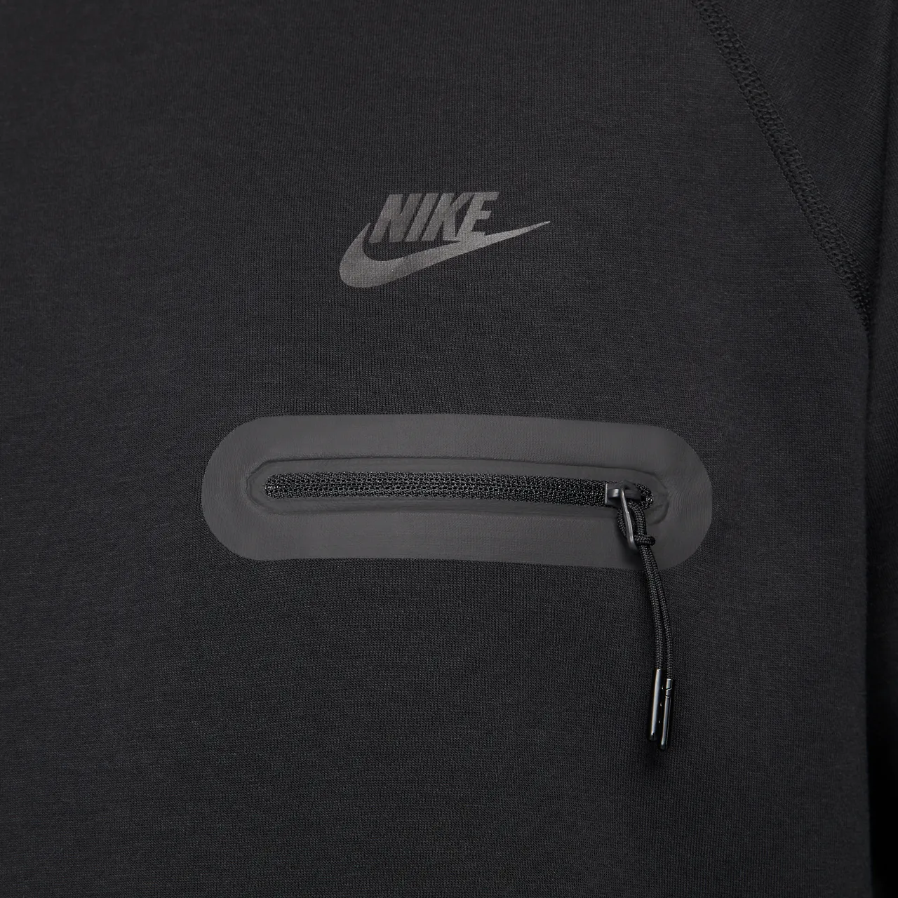 Nike Tech Fleece Lightweight herentop met lange mouwen - Zwart