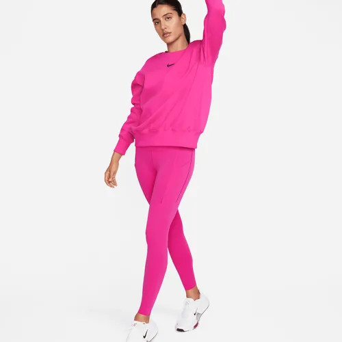 Nike Universa 7/8-legging met hoge taille, zakken en medium ondersteuning voor dames - Roze