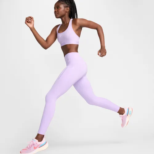 Nike Universa Legging met halfhoge taille en medium ondersteuning en zakken voor dames - Paars