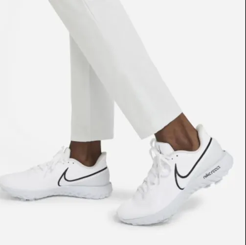 Nike Women's Slim Fit Golf Pants - Golfbroek Voor Dames - Slim Fit - 5 Pocket - Grijs/Wit