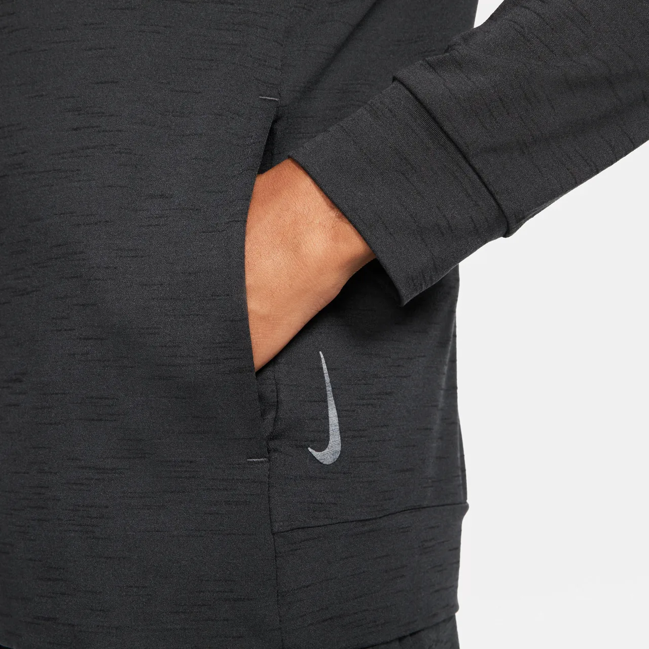 Nike Yoga Dri-FIT Herenjack met rits - Zwart