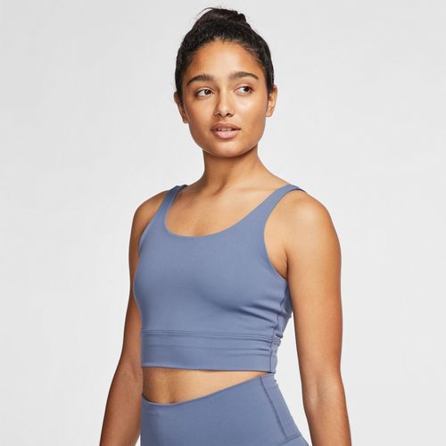 Nike Yoga Luxe Croptop van Infinalon voor dames - Blauw