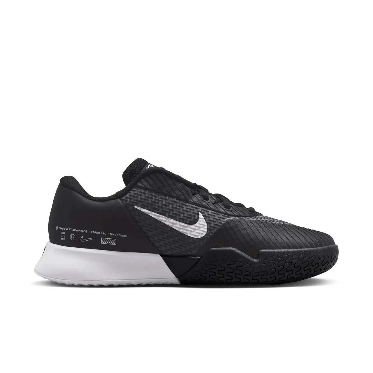 NikeCourt Air Zoom Vapor Pro 2 Hardcourt tennisschoenen voor dames - Zwart