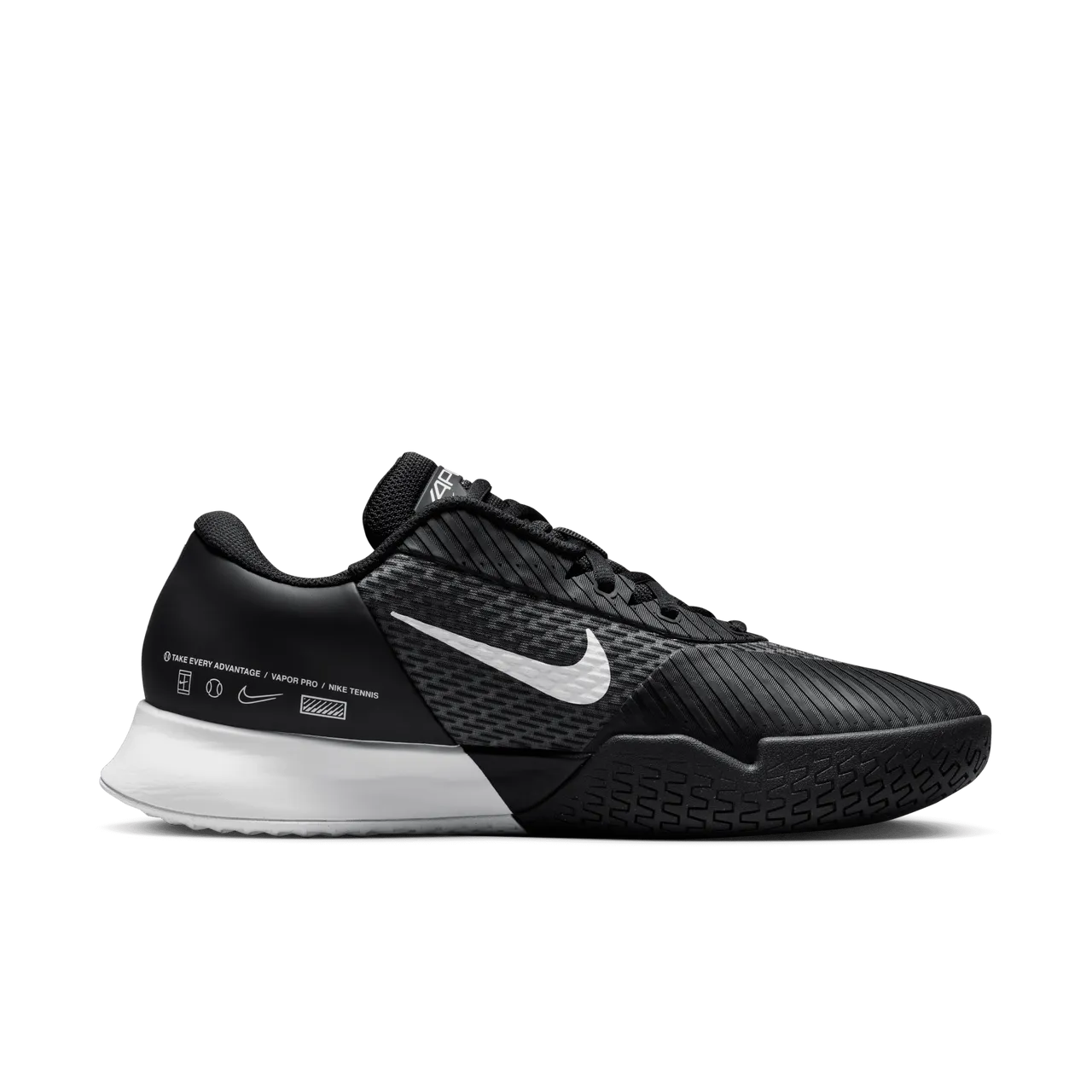 NikeCourt Air Zoom Vapor Pro 2 Hardcourt tennisschoenen voor heren - Zwart