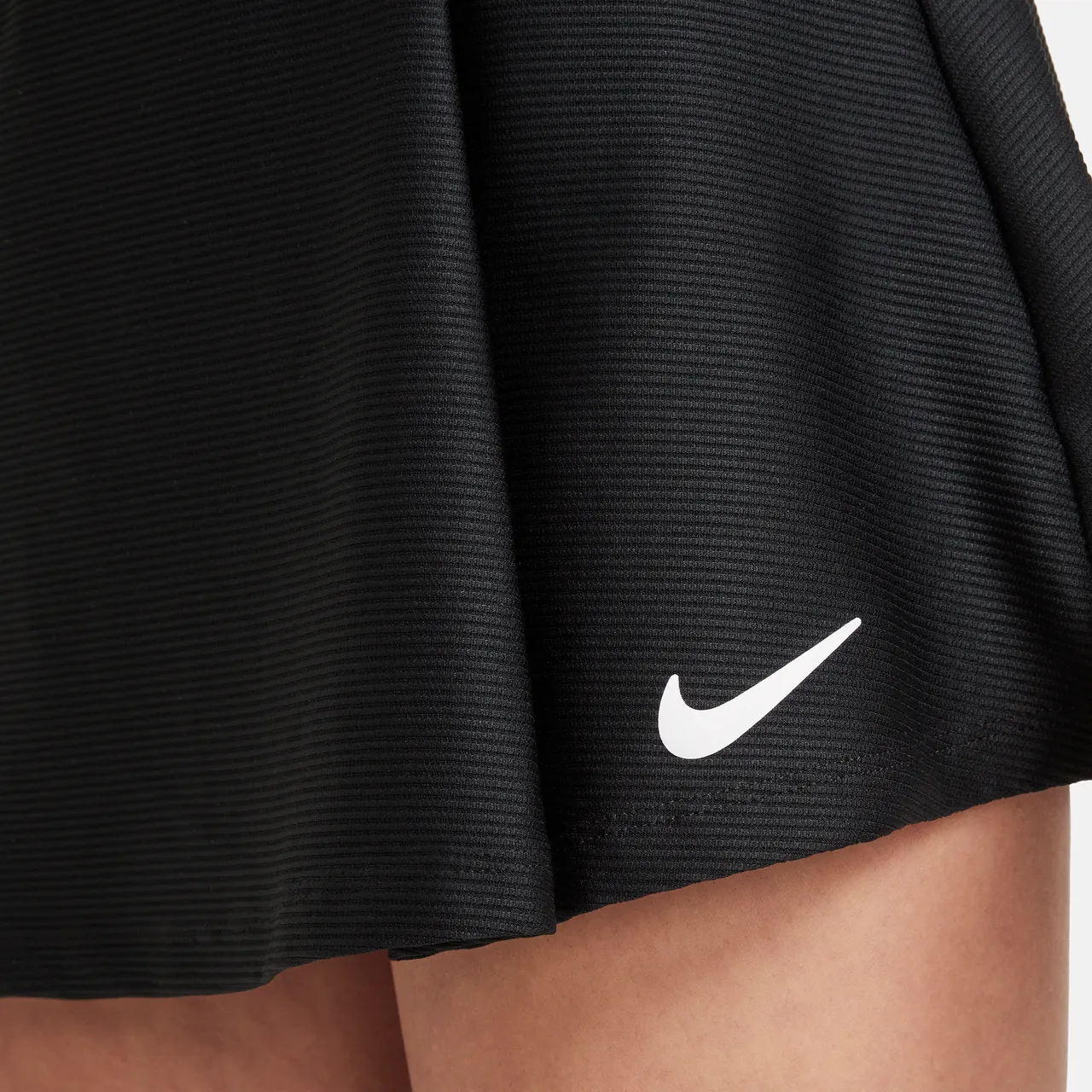 NikeCourt Dri-FIT Victory Tennisrok voor meisjes - Zwart