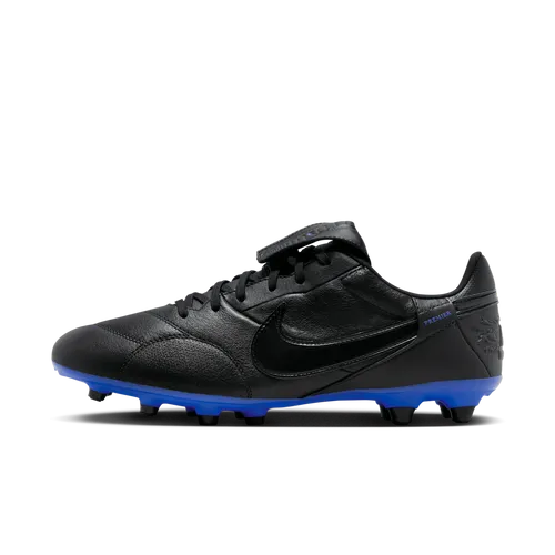 NikePremier 3 low top voetbalschoenen (stevige ondergrond) - Zwart