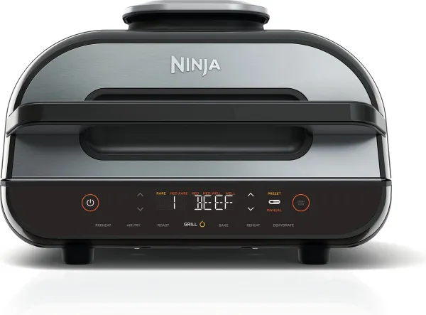 Ninja Foodi AG551EU - Multifunctionele Grill en Airfryer - 6 Kookfuncties - Inclusief Braadthermometer