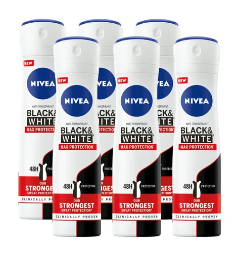 Nivea Black & White Max Protection Deodorant Spray Voordeelverpakking