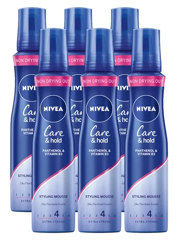 Nivea Care & Hold Styling Mousse Voordeelverpakking