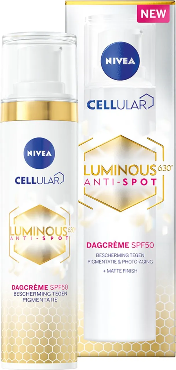 NIVEA Cellular LUMINOUS630 Anti-Spot Dagcrème Gezicht - Anti-Pigment Vlekken - Pigmentvlekken - Gezichtsverzorging Alle huidtypen - SPF 50 - 40 ml - M...