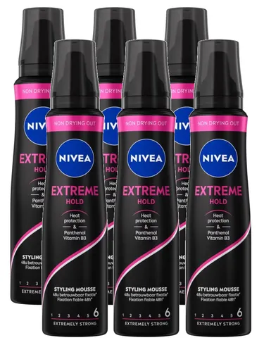 Nivea Extreme Hold Styling Mousse Voordeelverpakking