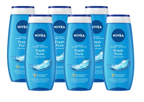 Nivea Fresh Pure Douchegel Multiverpakking