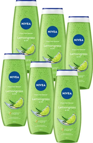 NIVEA Lemongrass & Oil Douchegel - 6 x 500ml - Voordeelverpakking