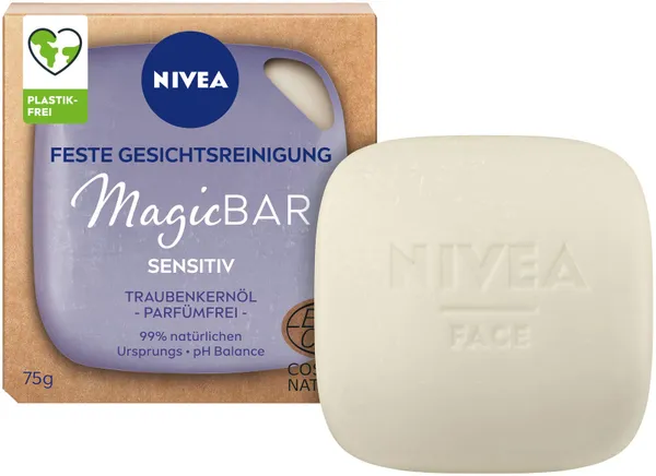 NIVEA MagicBar Vaste gezichtsreiniging Sensitiv (75 g)