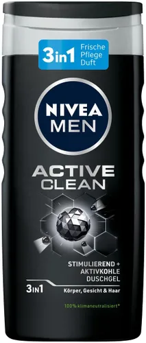 NIVEA MEN Active Clean 3-in-1 douchegel 250 ml