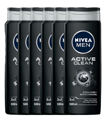 Nivea Men Active Clean Shower Gel Voordeelverpakking