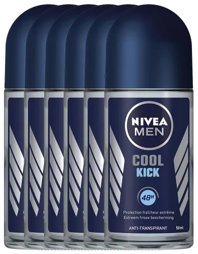 Nivea Men Cool Kick Roll-on Voordeelverpakking