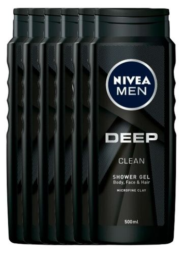 Nivea Men Deep Clean Shower Gel Voordeelverpakking