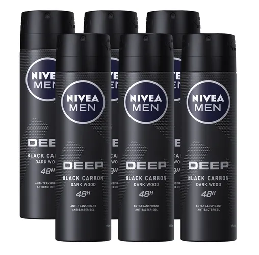 Nivea Men Deep Deodorant Spray Voordeelverpakking