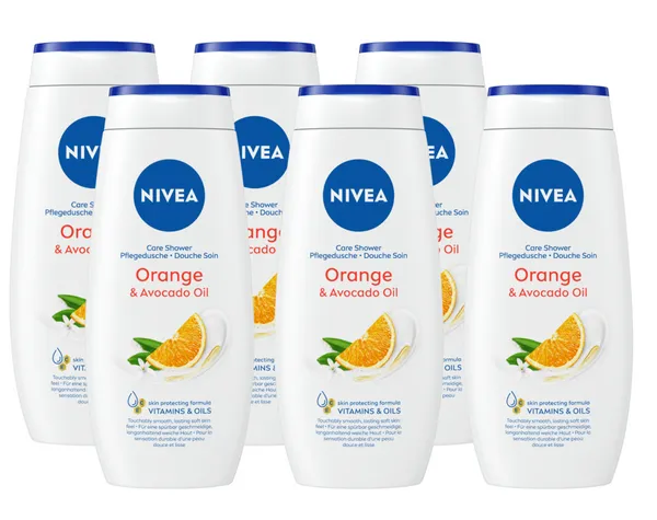 Nivea Orange & Avocado Oil Care Shower Multiverpakkingen