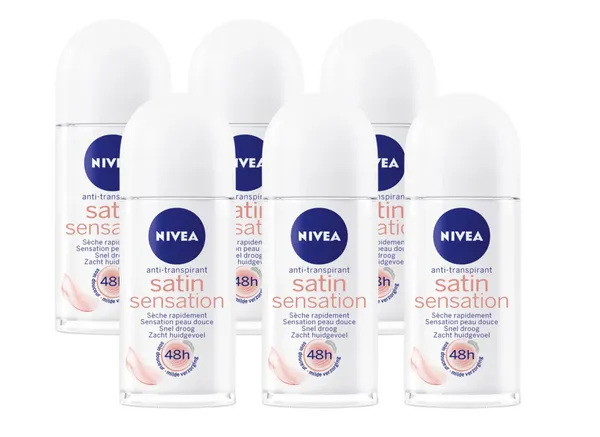 Nivea Satin Sensation Anti-Transpirant Roll-On Voordeelverpakking