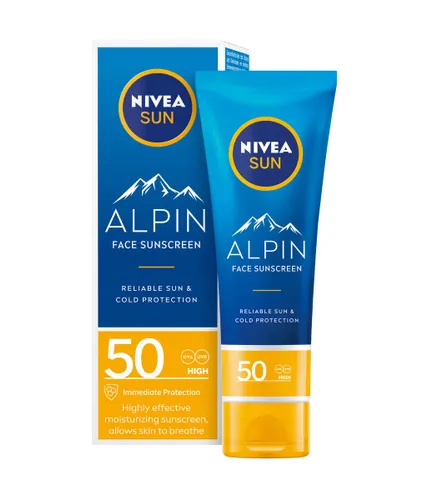 NIVEA Sun Alpin gezichtszonnecrème SPF 50 (1 x 50 ml)