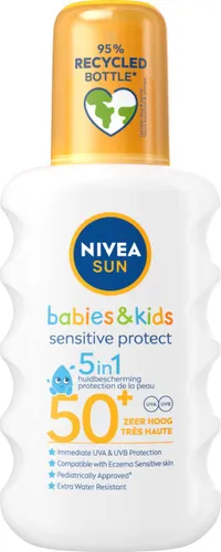NIVEA SUN Babies & Kids Sentitive UV-Zonnebrand Spray - Baby en Kind - SPF50 - 200ml