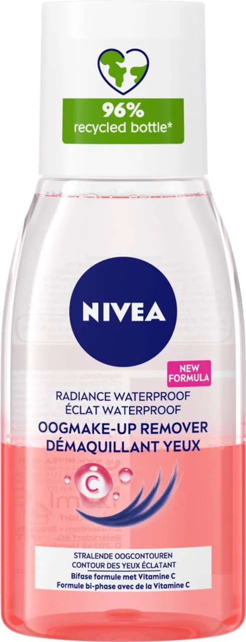 NIVEA Verzorgende Oogmake-up Remover - Geschikt voor waterproof make-up - Met Vitamine C - 125 ml - Moederdag Cadeautje