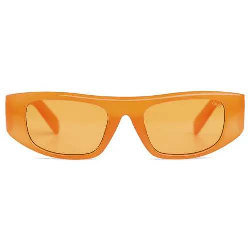 Nivó Zonnebril | Kimi Orange – Oranje Zonnebril – Koningsdag Zonnebril – Dames & Heren - Gepolariseerd - Festival Zonnebril - UV400 Filter - Gratis Lu