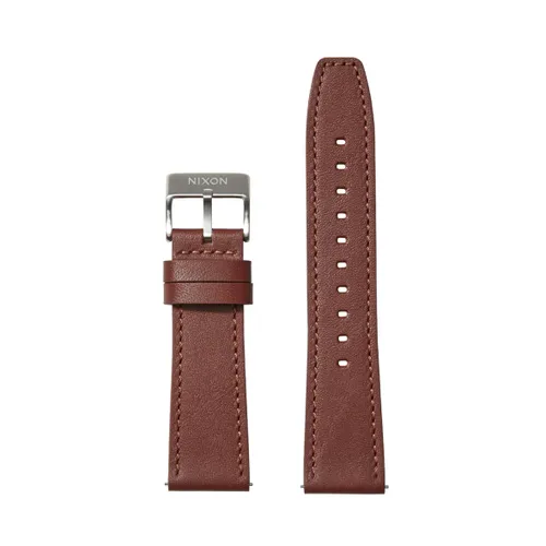 Nixon Bracelet de montre pour homme en cuir marron avec
