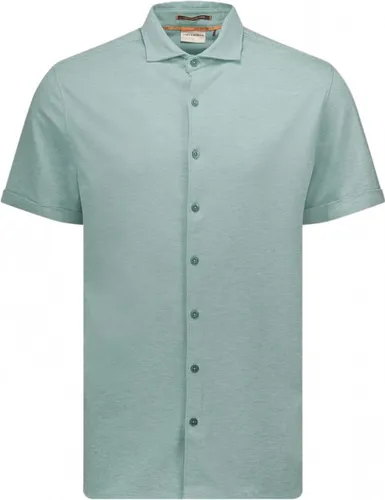 NO-EXCESS Overhemd Shirt Short Sleeve Jersey Stretch 23420281 058 Mint Mannen