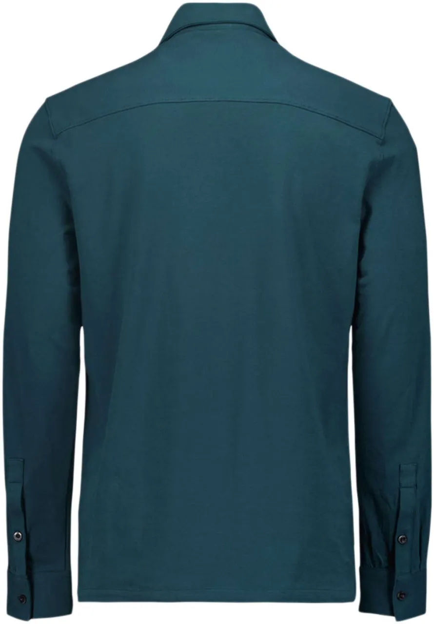 No Excess Shirt jersey stretch solid ocean