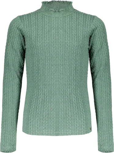 Nobell Koba Cable Knit Turtle Neck Truien & Vesten Meisjes - Sweater - Hoodie - Vest- Turquoise