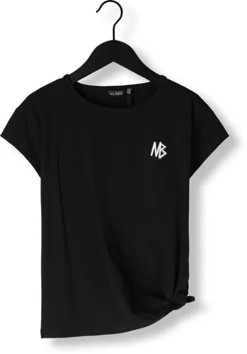 NOBELL Meisjes Tops & T-shirts Kasis Tshirt Big Print At Back With Knot - Zwart