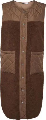 Noisy may Jas Nmsakiran Quilted Mix Teddy Long Ve 27019050 Pinecone Dames