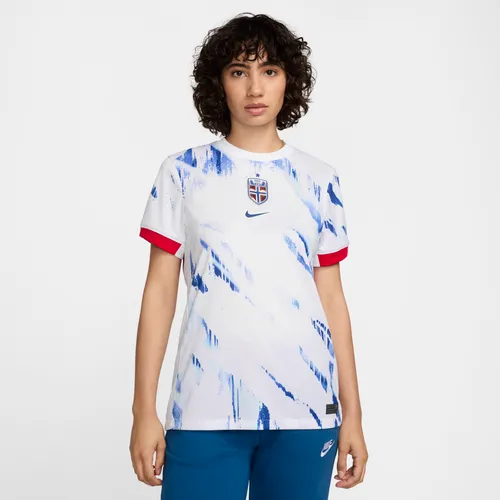 Noorwegen (vrouwenelftal) 2024/25 Stadium Uit Nike Dri-FIT Replica voetbalshirt voor dames - Wit