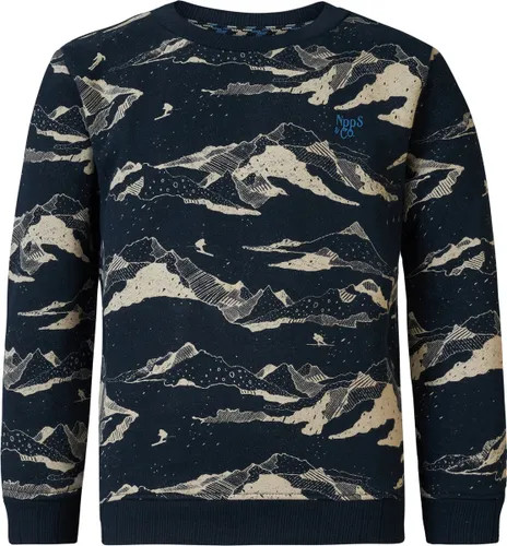 Noppies Kids Boys sweater Wilmore long sleeve allover print Jongens Trui - Blauw