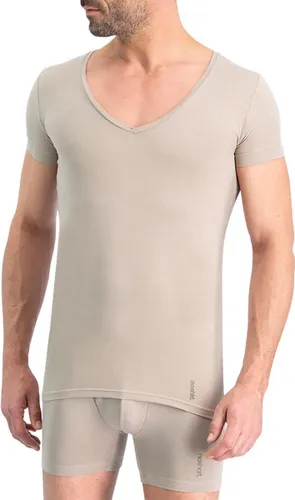 Noshirt Lite - Heren Ondershirt – Diepe V-Hals – Supima Katoen - Dun & Onzichtbaar – Khaki –