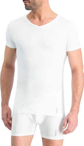 Noshirt Lite - Heren Ondershirt – Reguliere V-Hals – Supima Katoen - Dun & Onzichtbaar – Wit –