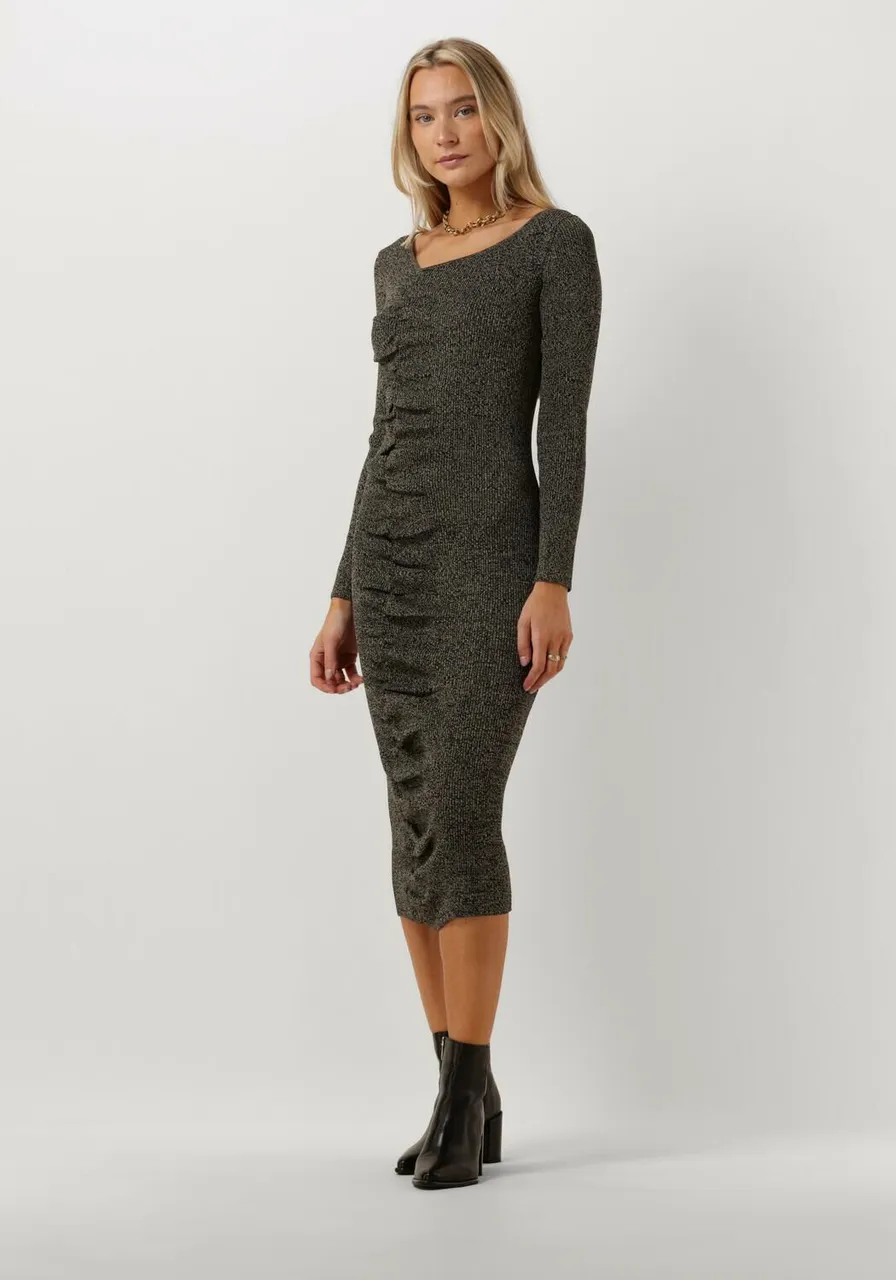 NOTES DU NORD Dames Kleedjes Icon Knitted Dress - Donkergrijs