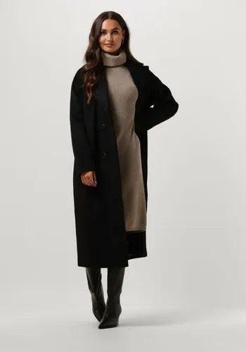 NOTRE-V Dames Jassen Wool Coat Long - Zwart