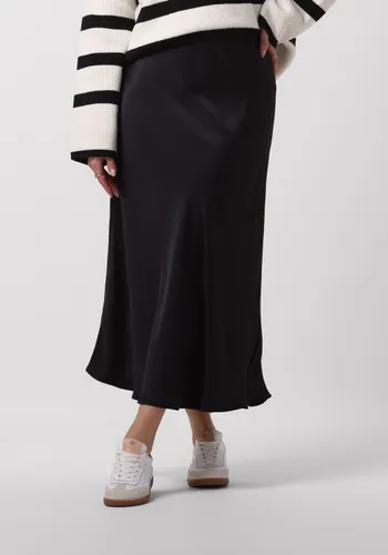 NOTRE-V Dames Rokken Satin Long Skirt - Zwart