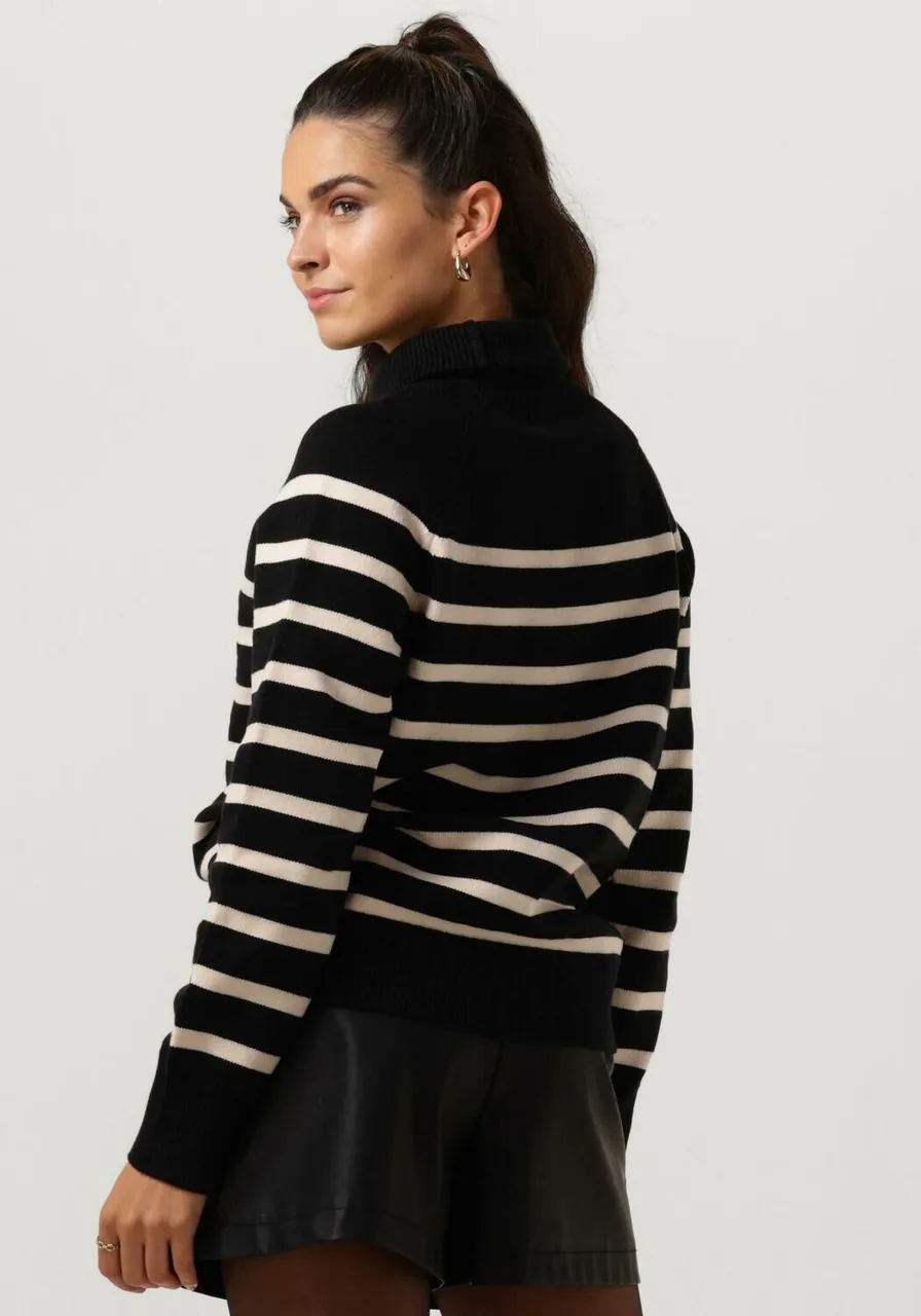NOTRE-V Dames Truien & Vesten Stripe Knit Sweater - Zwart