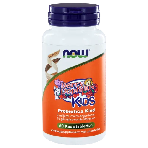 NOW BerryDophilus Kids Probiotica Kauwtabletten