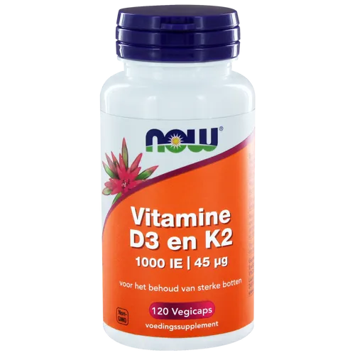 NOW D3 1000 IE & Vitamine K2 Capsules