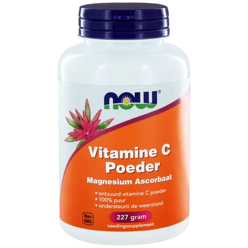 NOW Vitamine C Poeder Magnesium Ascorbaat
