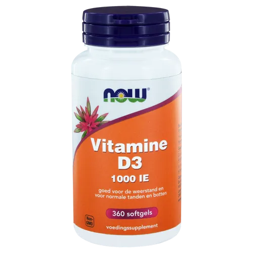 Now Vitamine D3 1000 IE Softgels 360st