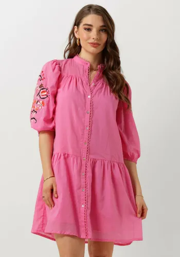 NUKUS Dames Kleedjes Ame Dress Embroidery - Roze
